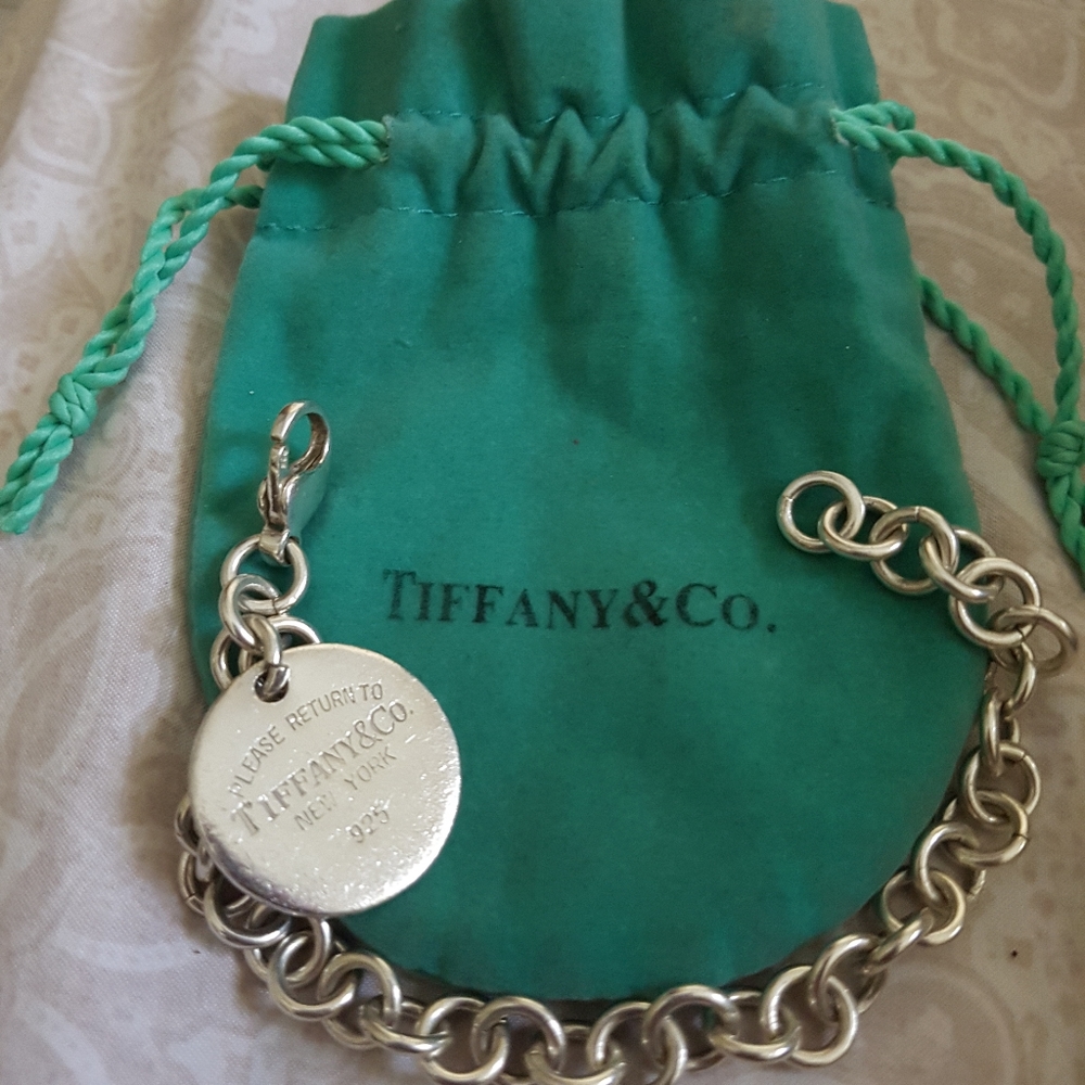Tiffany &co. Bracelet with rounded charm
